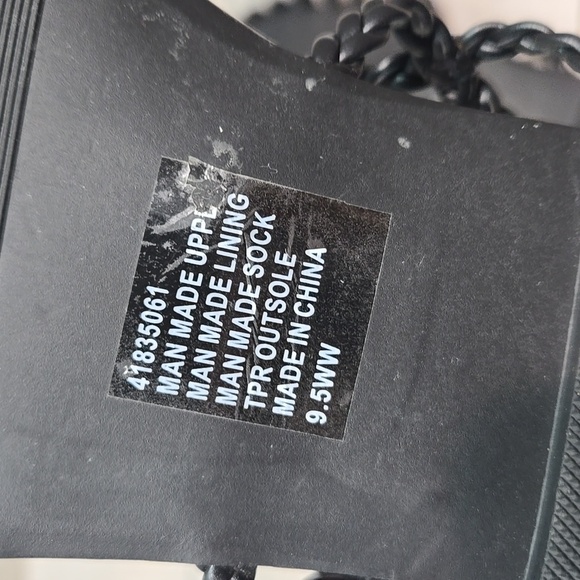 Torrid Women Black Braided Strappy Slip On Sandals Shoes Sz 9.5WW Extra Width - Picture 10 of 10